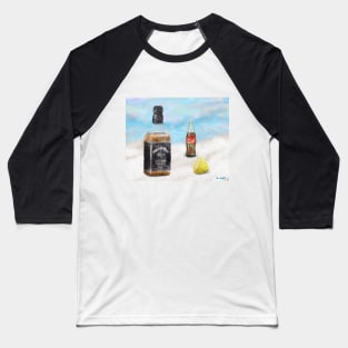Bourbon , Lemon and Cola - Painting Baseball T-Shirt